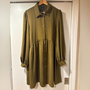 River Island Olive Green Dress